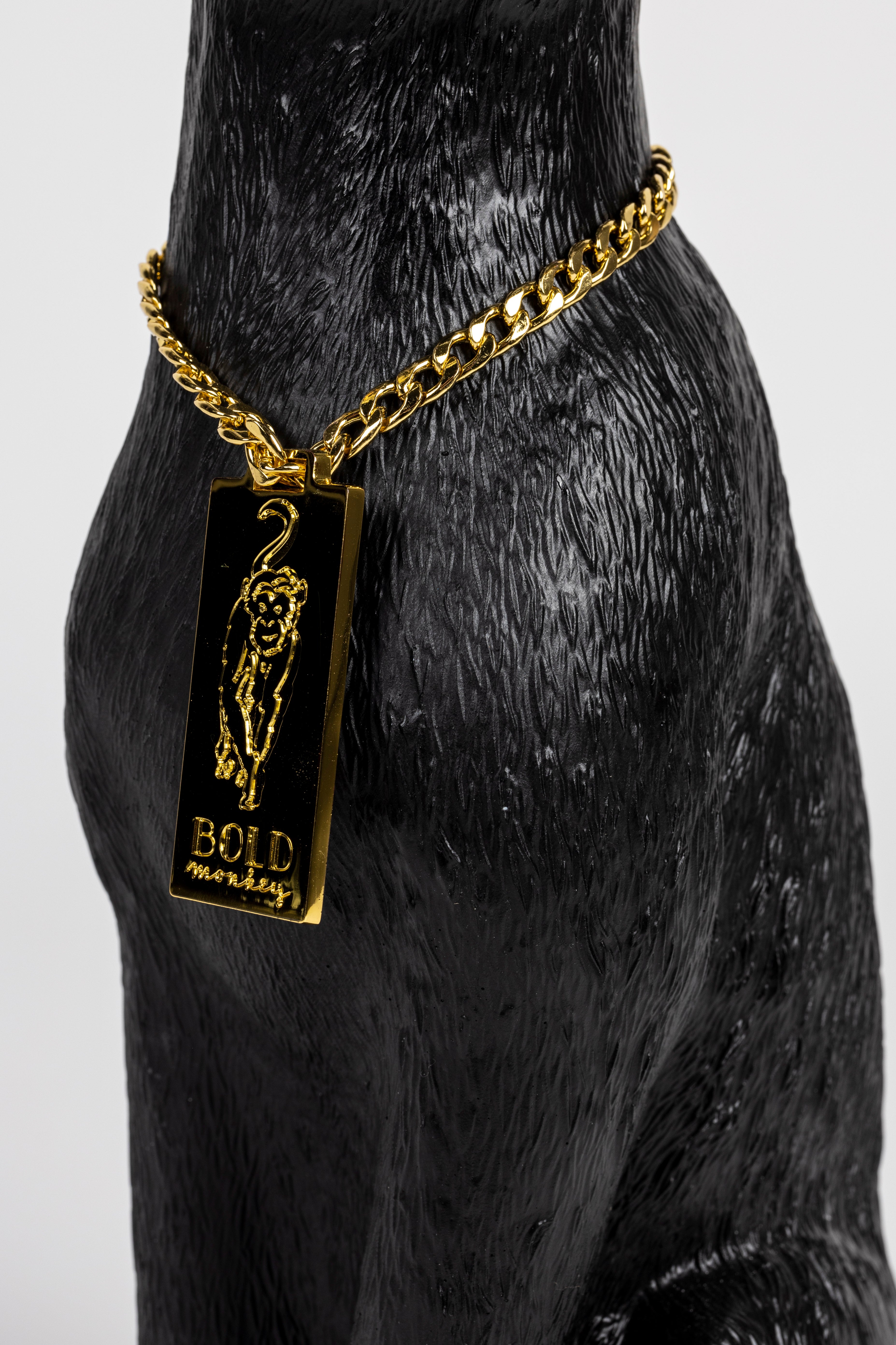 Bold Monkey Proudly Crowned Panther Black Floor Lamp